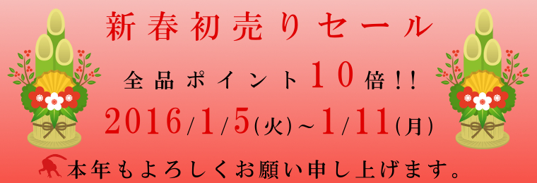 新春初売りセール2016年度版